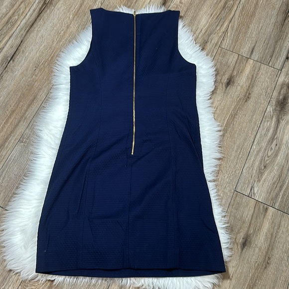 Lilly Pulitzer Gabby Shift Dress Navy Blue Size 8 - Picture 9 of 10